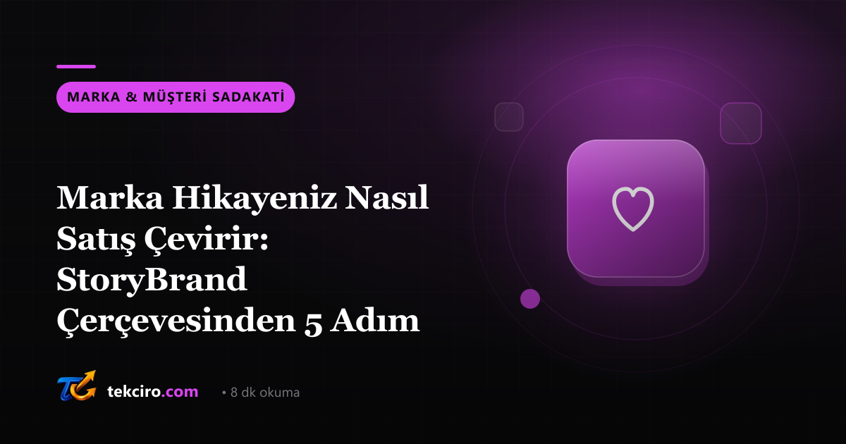 Marka Hikayeniz Nasıl Satış Çevirir: StoryBrand Çerçevesinden 5 Adım