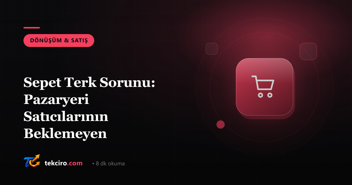 Sepet Terk Sorunu: Pazaryeri Satıcılarının Beklemeyen Masraflardan Kaybettikleri